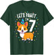 7 Years Old Corgi Dog Lover 7th Birthday Party Outfit Kid T-Shirt - T-Shirt | Forest