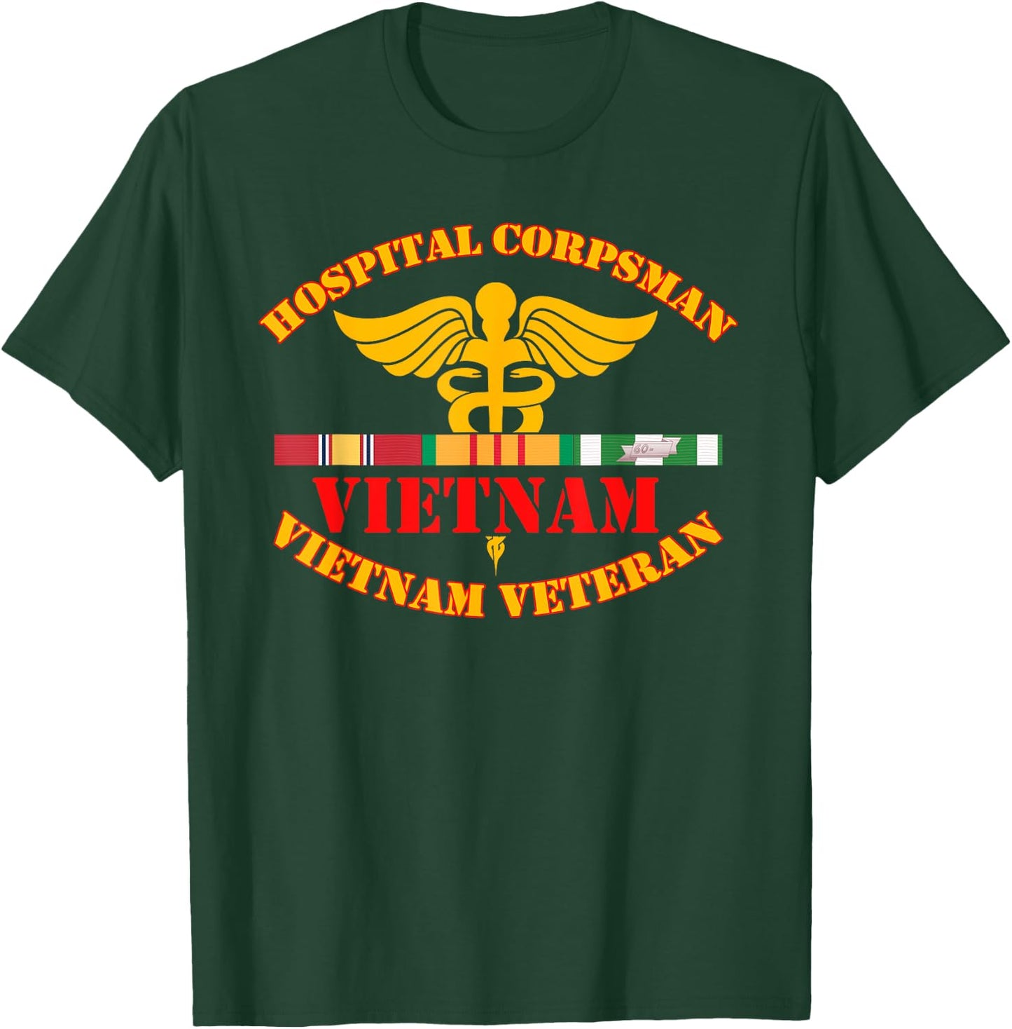Hospital Corpsman Vietnam Veteran T shirt | Vietnam War Vet T-Shirt - T-Shirt | Forest