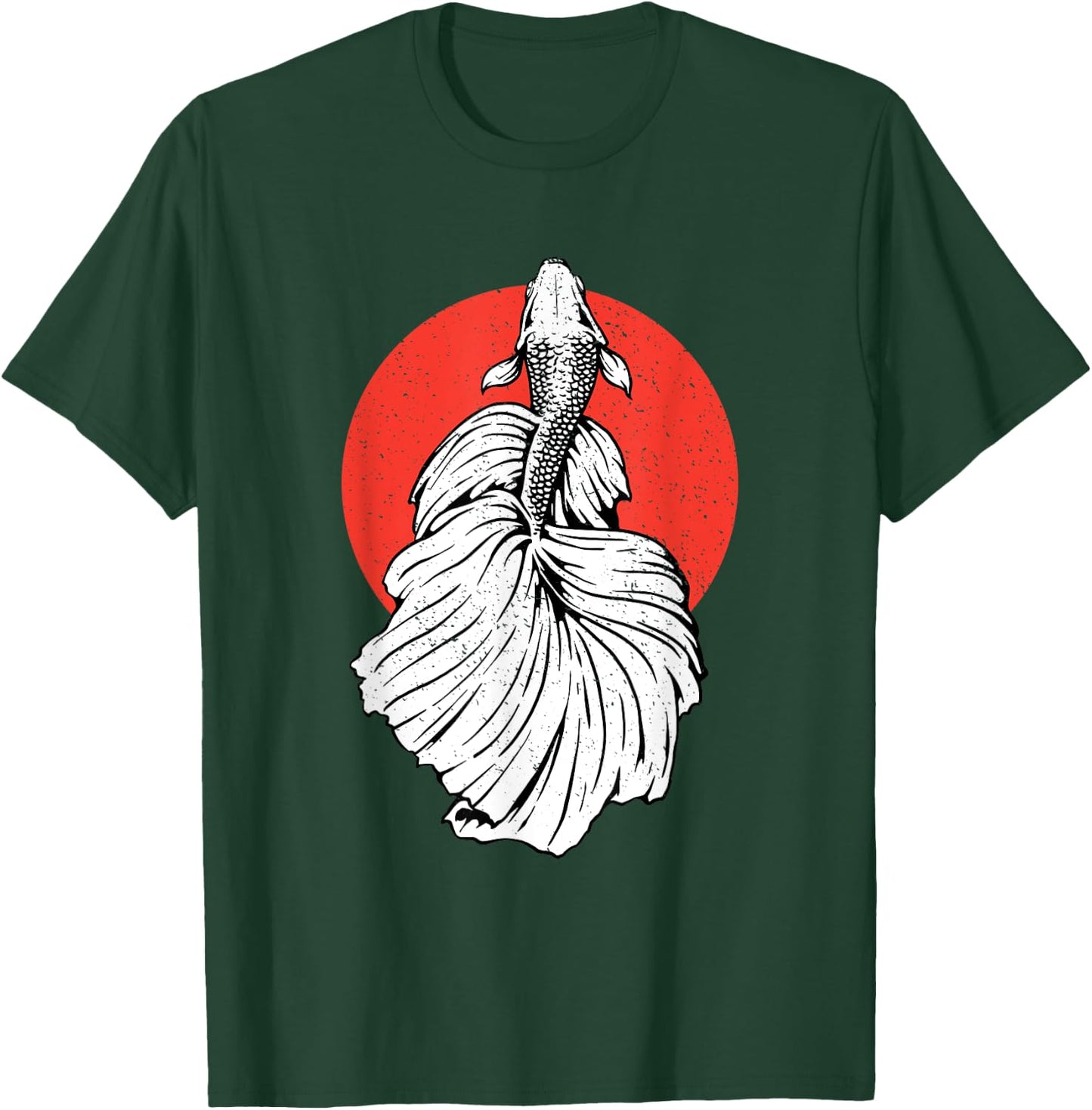 Funny Retro Vintage Betta Fish T-Shirt - T-Shirt | Forest