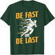 Funny Track and Field Design Be Fast or Be Last T-Shirt - T-Shirt | Forest