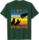 Funny Best Fur Dad Ever Vintage Retro Dog and Cat Owner Women Girls Kids T-Shirt - T-Shirt | Forest