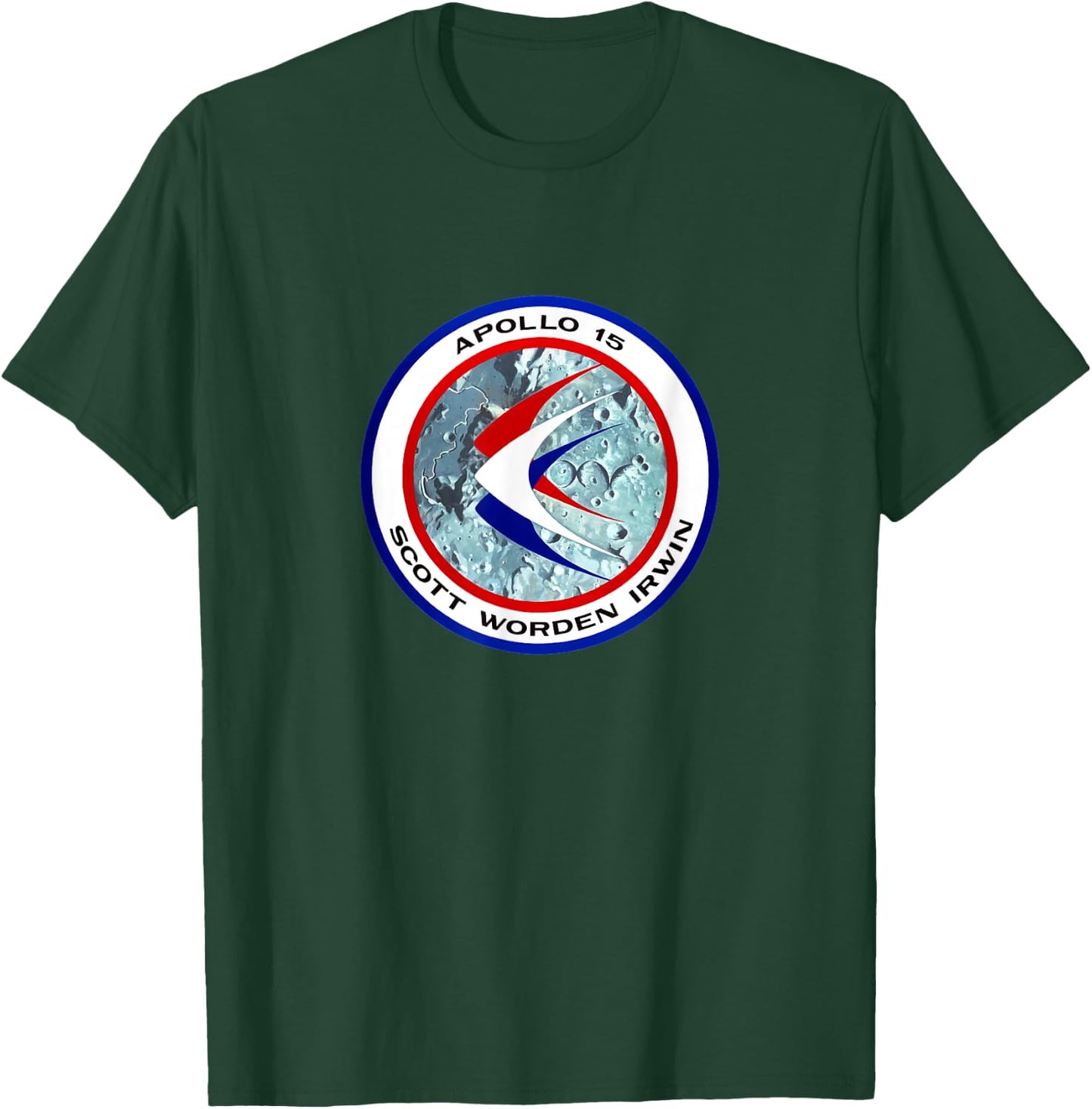 Apollo 15 Mission Patch Insignia Space Exploration T-Shirt - T-Shirt | Forest