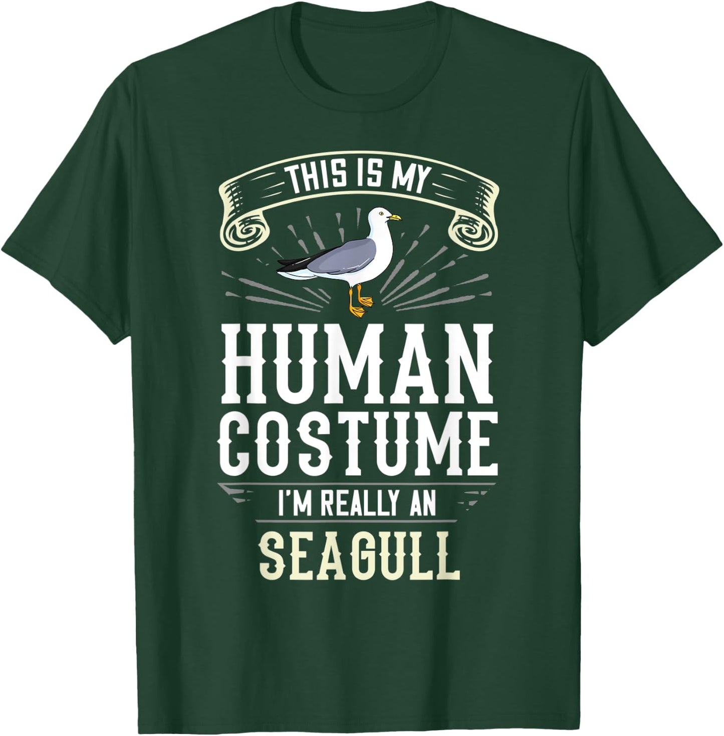 Seagull Seabird Costume Gift Sea Gull Bird T-Shirt - T-Shirt | Forest
