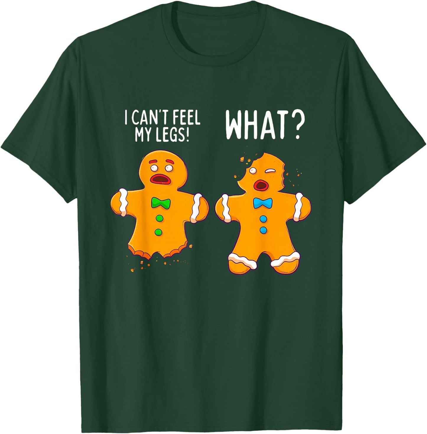 Gingerbread Men Christmas Funny Cookie Baking Gift T-Shirt - T-Shirt | Forest