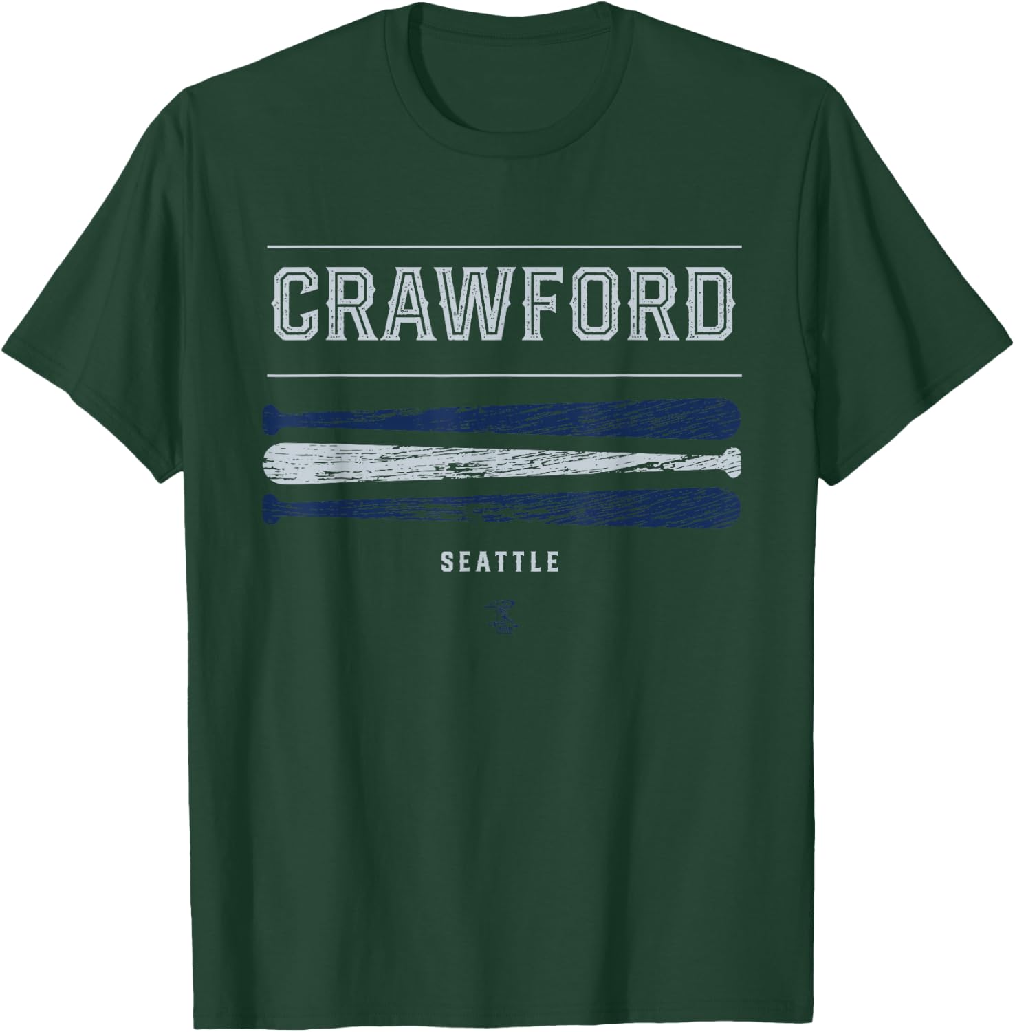 J P Crawford Vintage Baseball Bat Gameday T-Shirt - T-Shirt | Forest