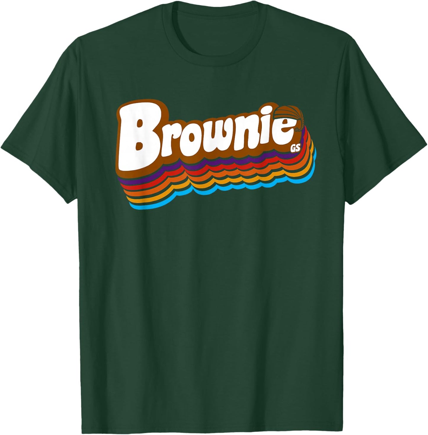 Girls Brownie Retro Troop | Scouting T-Shirt - T-Shirt | Forest