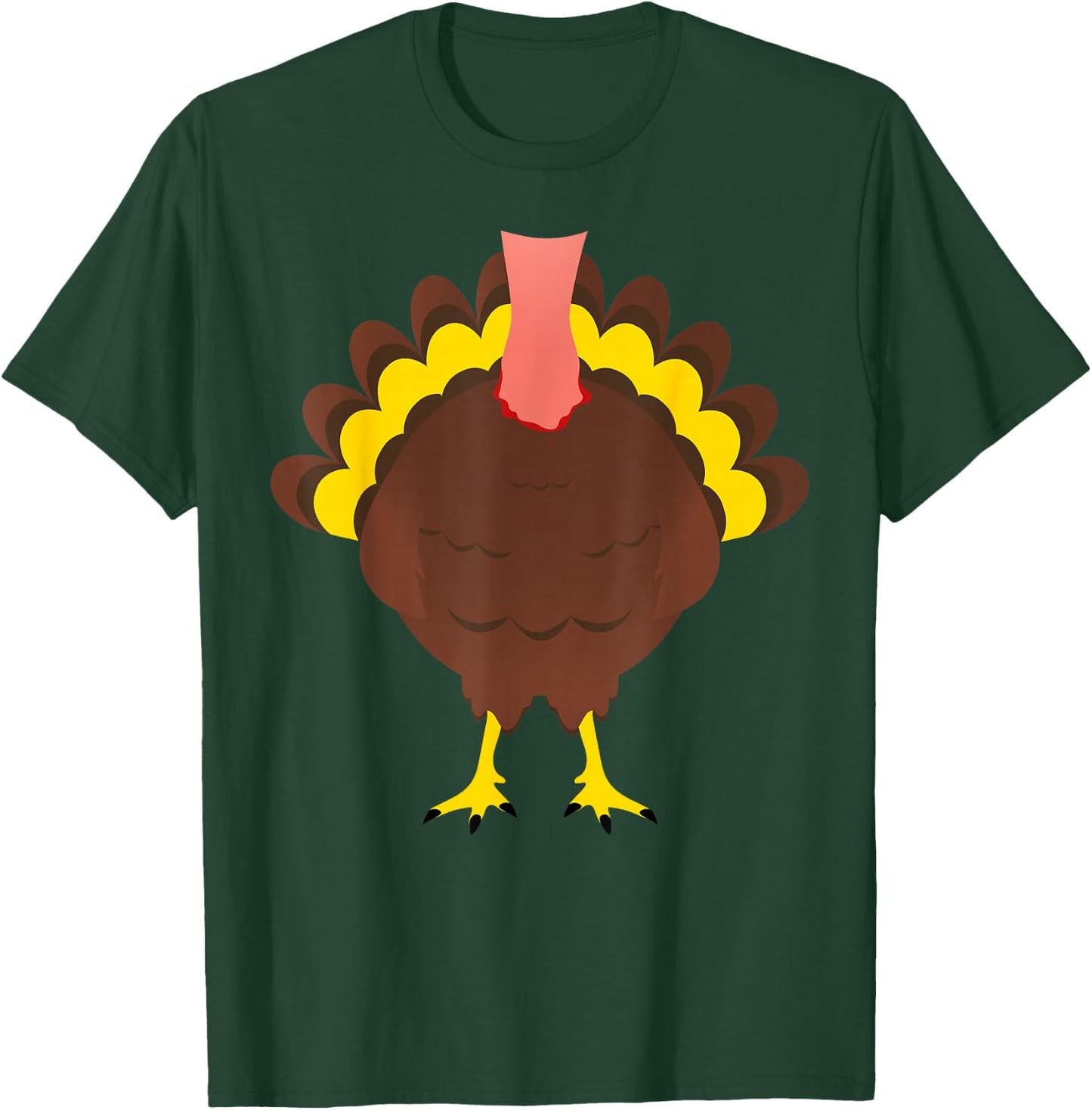 Turkey Shirt Adult Kids Men Women Turkey Costume T-Shirt - T-Shirt | Forest