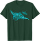 Hawaii Tribal Manta Ray Hawaiian Shirt Shark Lover T-Shirt - T-Shirt | Forest