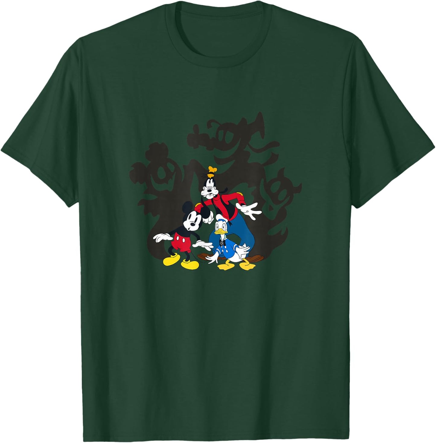 Disney Mickey And Friends Halloween Friends Spooky Shadows T-Shirt - T-Shirt | Forest