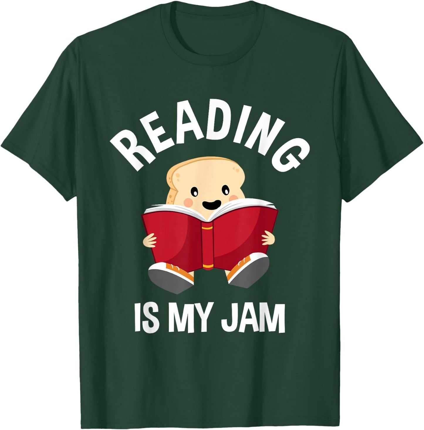 Reading is My Jam - Funny Pun - Book Lover Gift & Reading T-Shirt - T-Shirt | Forest