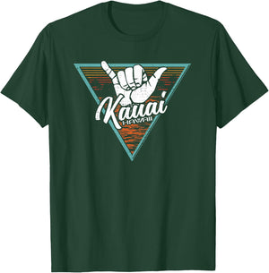 Tropical Shaka Kauai Hawaii - Kauai Hi T-Shirt - T-Shirt | Forest