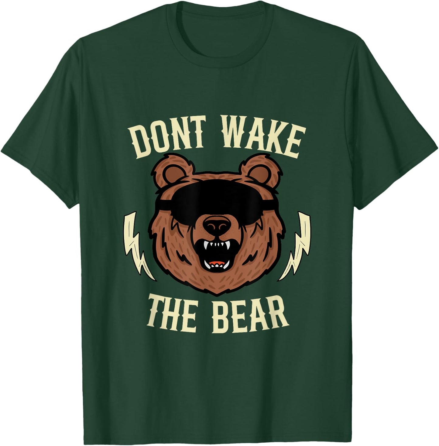 Don't Wake The Bear funny bear sleeping cute bear take nap T-Shirt - T-Shirt | Forest