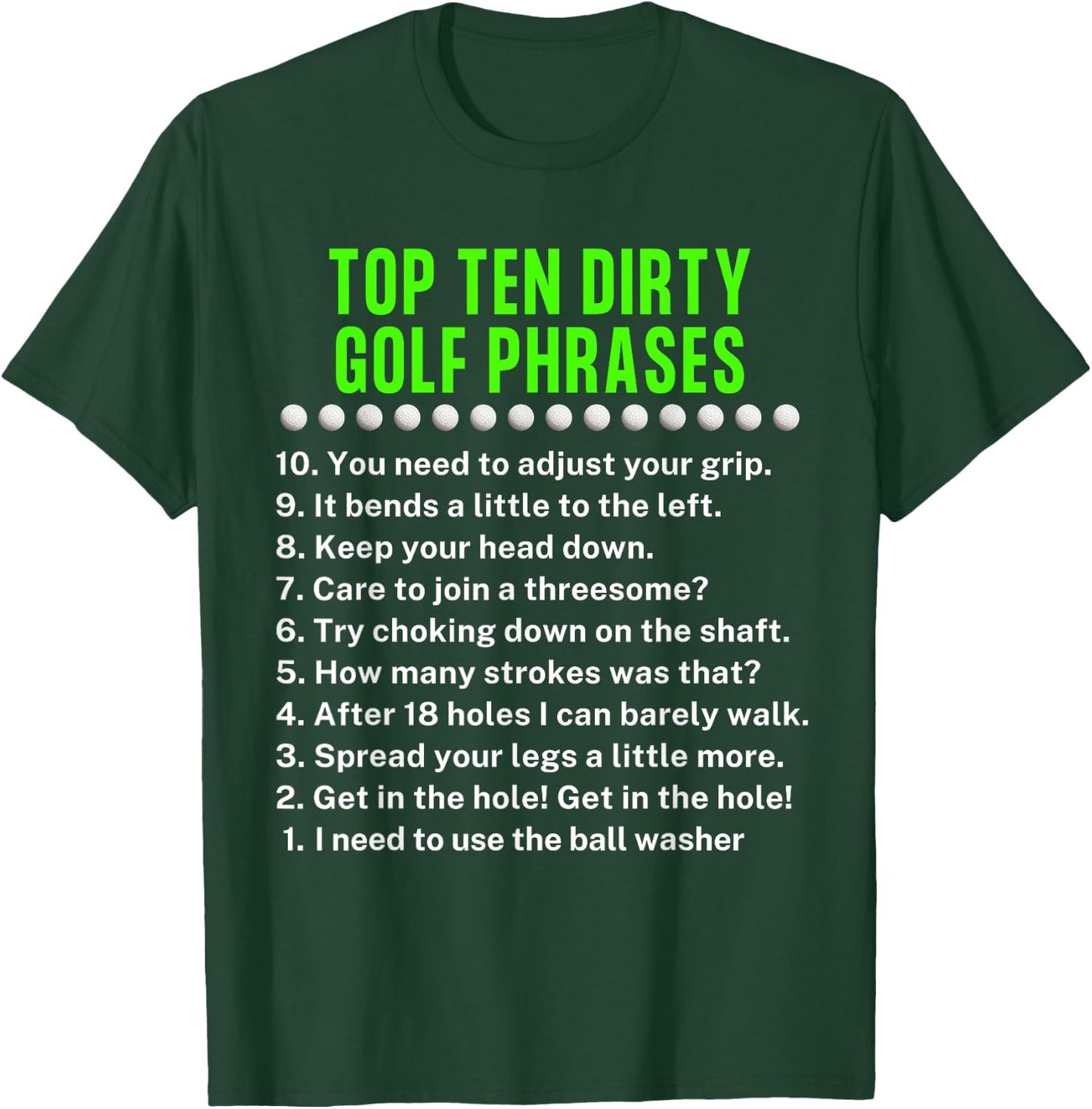 Gag Golf Ideas Golf For Dad Funny Golf T-Shirt - T-Shirt | Forest