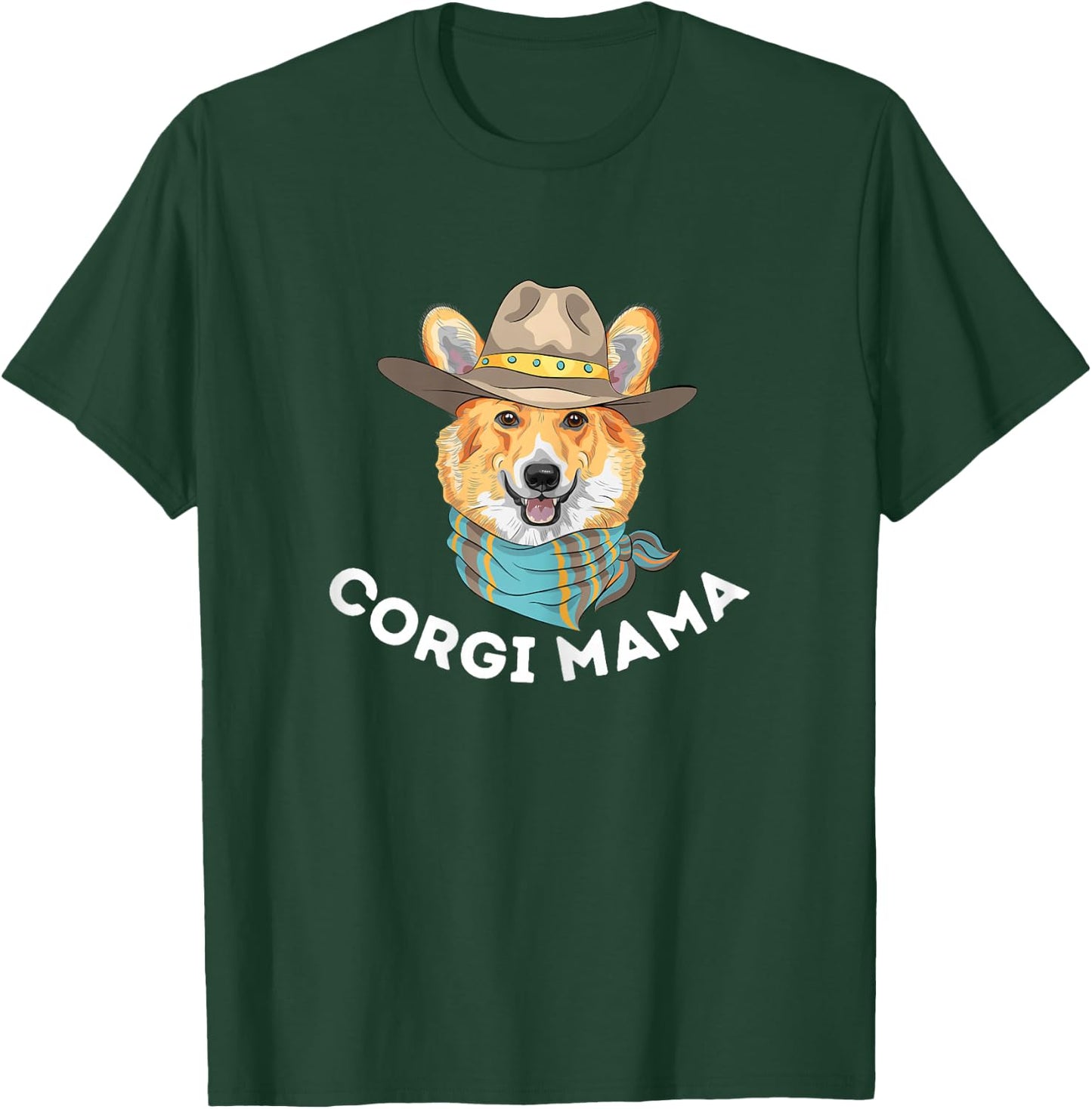 Corgi Mama - Cute Welsh Corgi Owner Dog Lover T-Shirt - T-Shirt | Forest