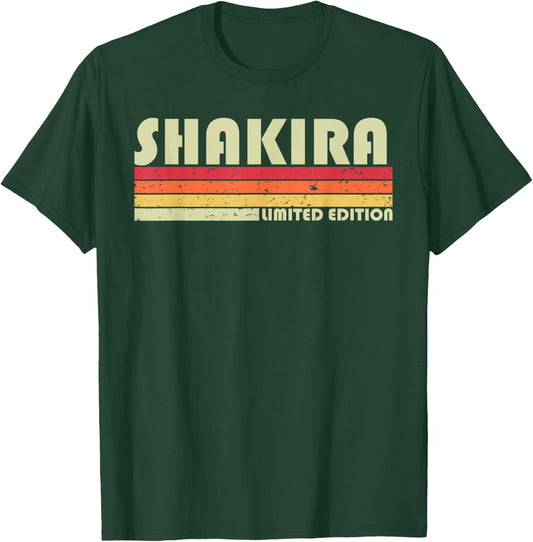 Shakira Name Personalized Retro Vintage 80s 90s Birthday T-Shirt - T-Shirt | Forest