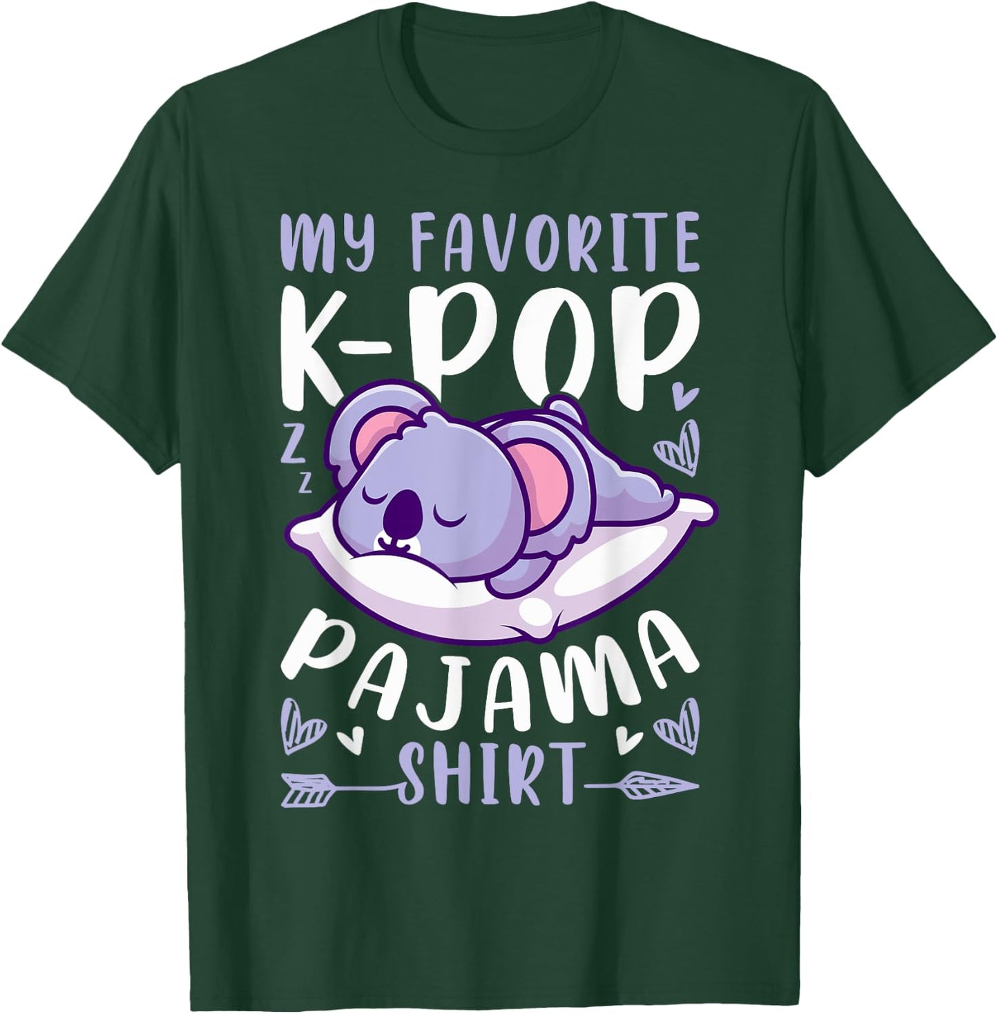 K-Pop Music, Sleeping Koala, K-Pop Pajama T-Shirt - T-Shirt | Forest
