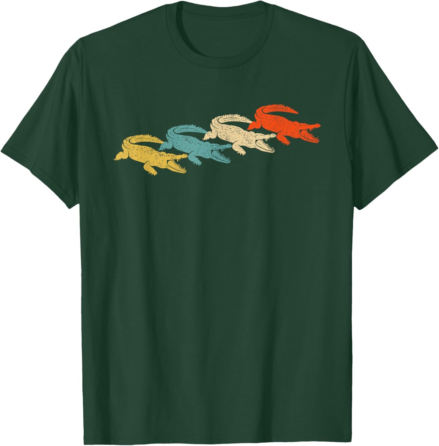 Retro Crocodile Alligator T-Shirt - T-Shirt | Forest