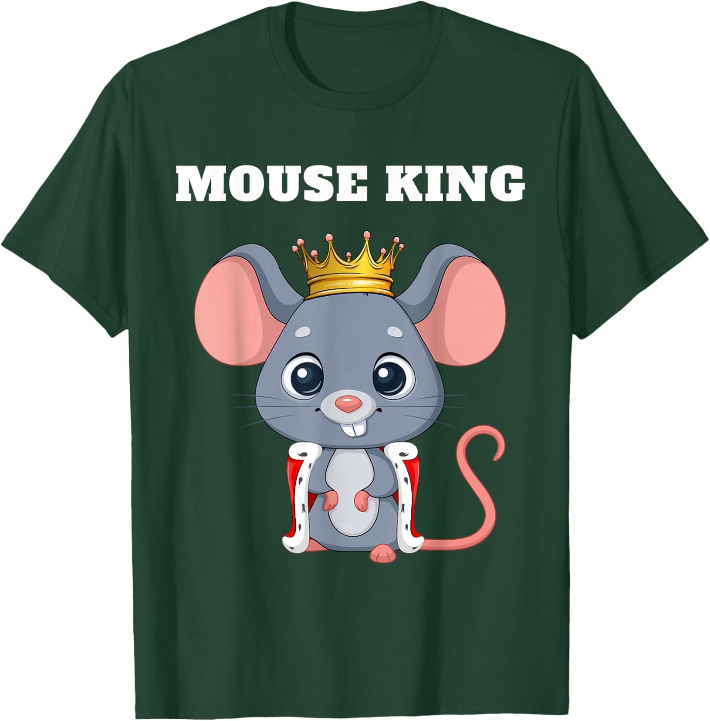 Mouse King | Mouse | Boys Mouse T-Shirt - T-Shirt | Forest