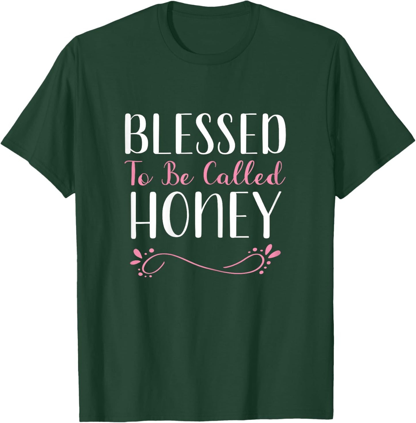Blessed To Be Called Honey Grandma Cute Cool T-Shirt - T-Shirt | Forest