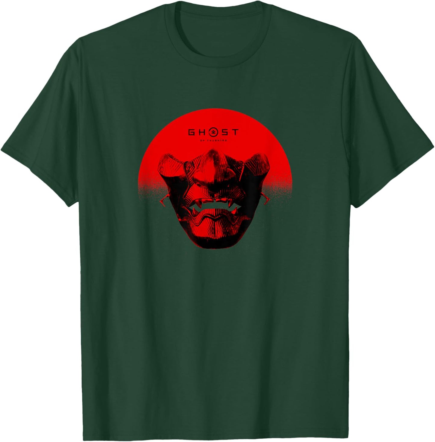 Ghost of Tsushima Half Sun Mask T-Shirt - T-Shirt | Forest