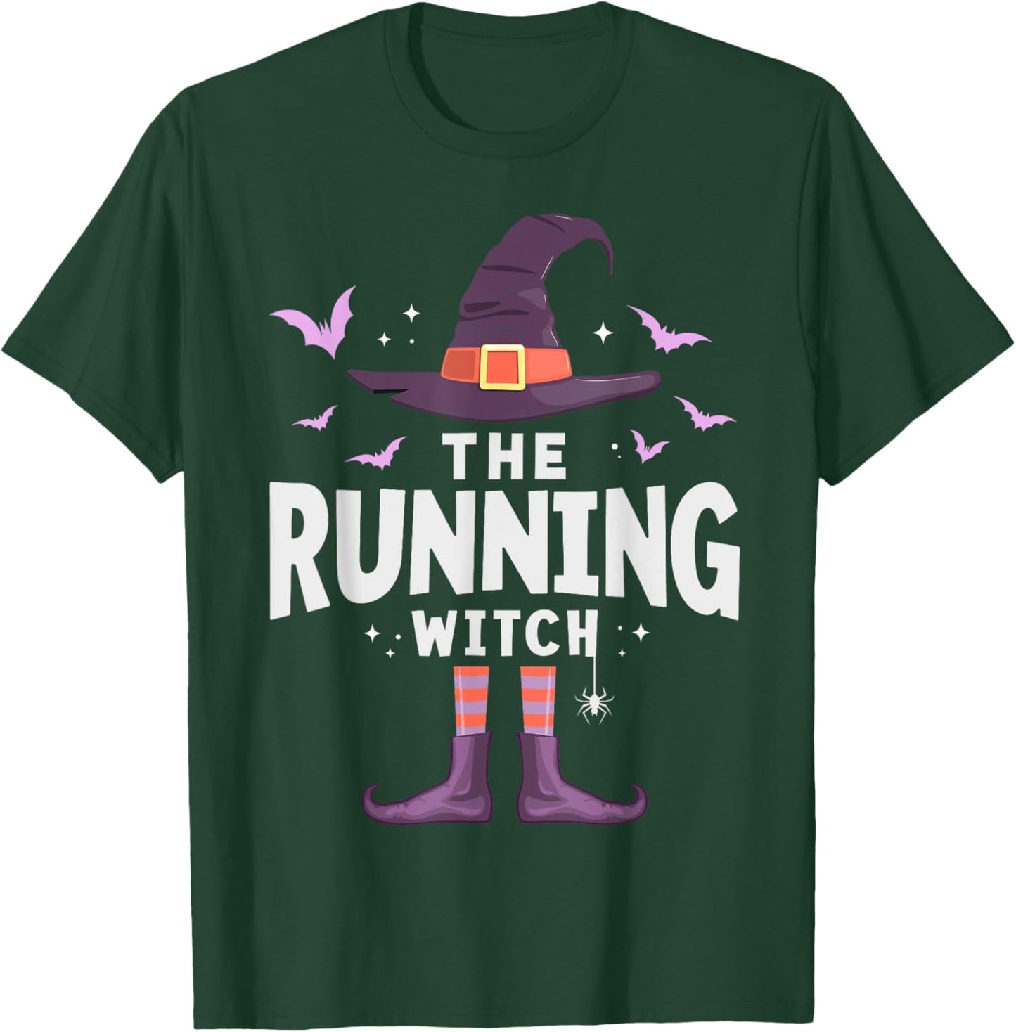 Running Halloween Witch Matching Costume T-Shirt - T-Shirt | Forest