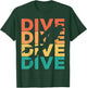 Retro Vintage Diving Gift Scuba Divers T-Shirt - T-Shirt | Forest