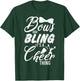 Youth Team Cute Cheerleader Bows And Bling Its A Cheer Thing T-Shirt - T-Shirt | Forest