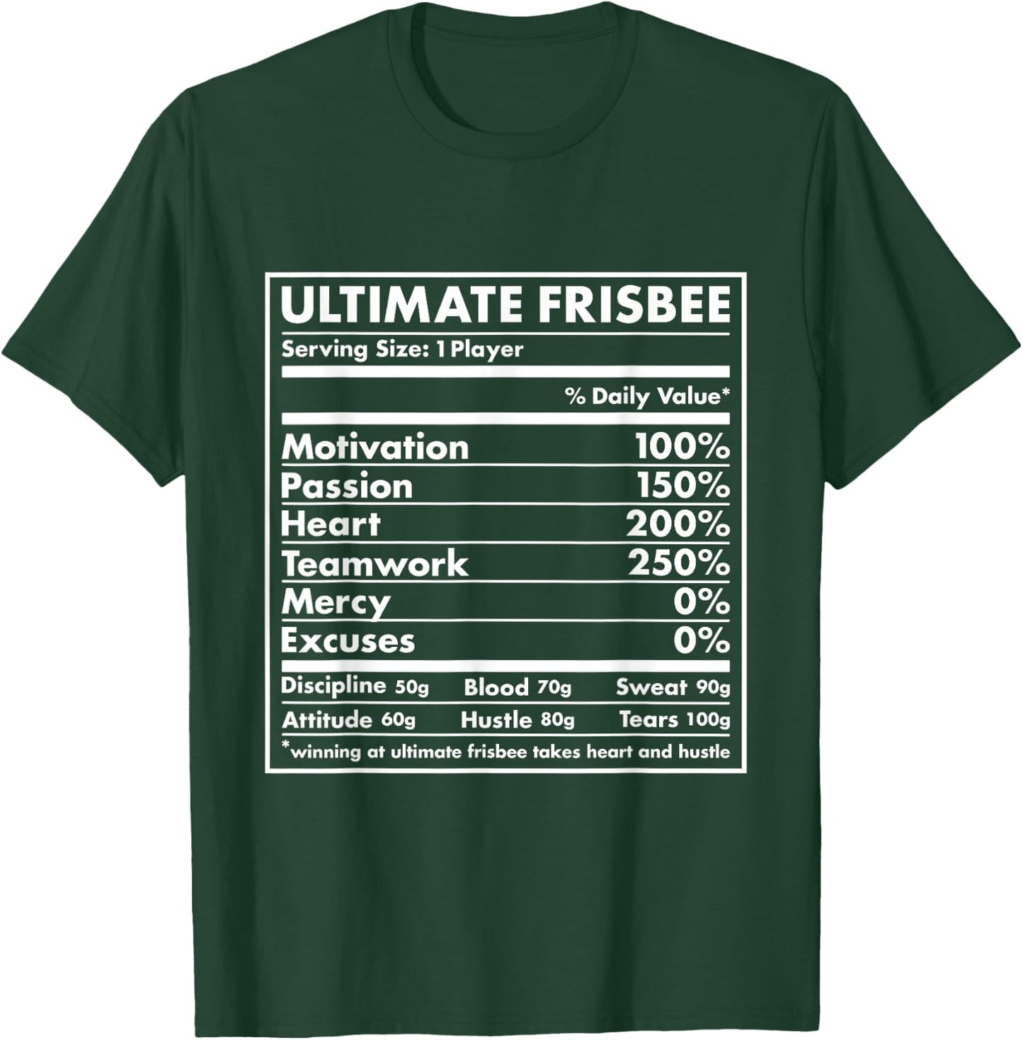 Sport Nutrition Ultimate Frisbee T-Shirt - T-Shirt | Forest