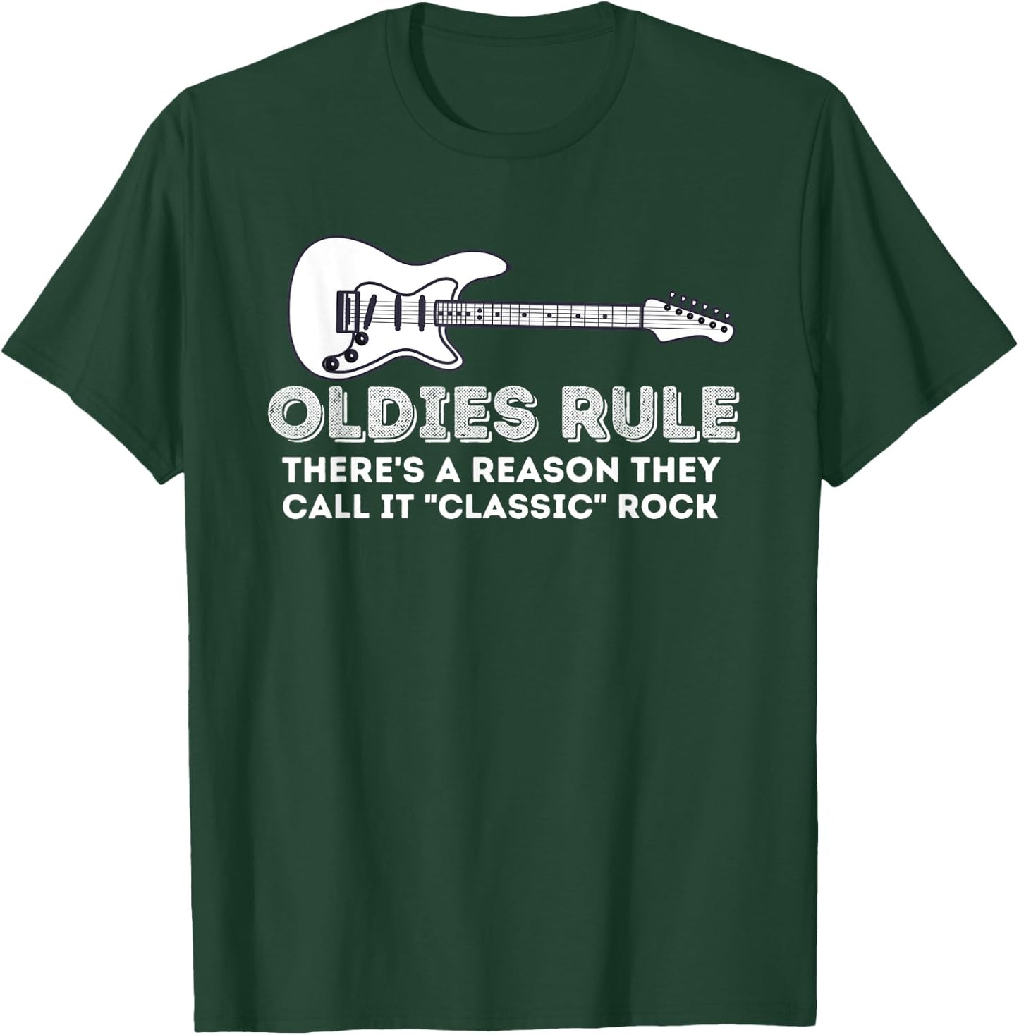 Oldies Rule - Funny Classic Rock Lover & Birthday Gift T-Shirt - T-Shirt | Forest