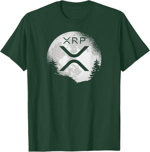 XRP Hodl To The Moon Crypto T-Shirt - T-Shirt | Forest