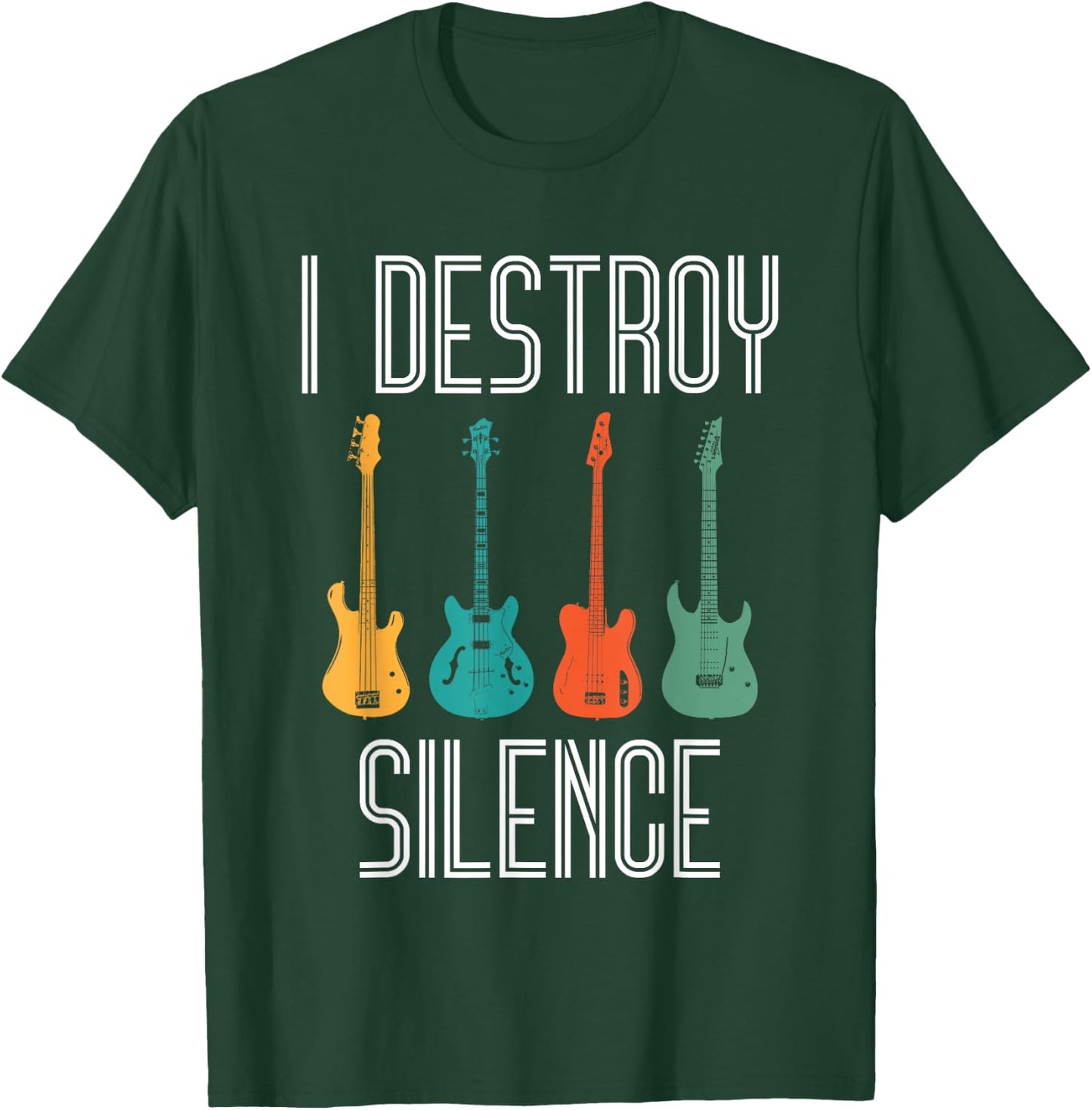 Guitar Vintage Guitar Player Gift T-Shirt - T-Shirt | Forest
