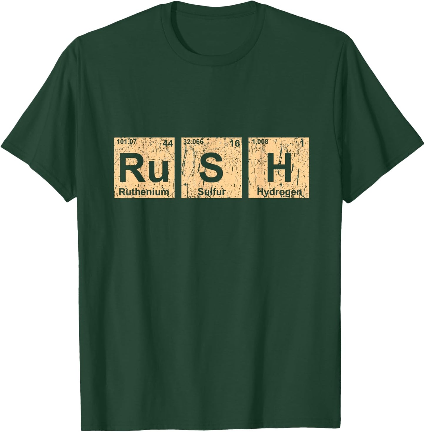 Rush (Ru-S-H) Periodic Table Elements Shirt T-Shirt - T-Shirt | Forest
