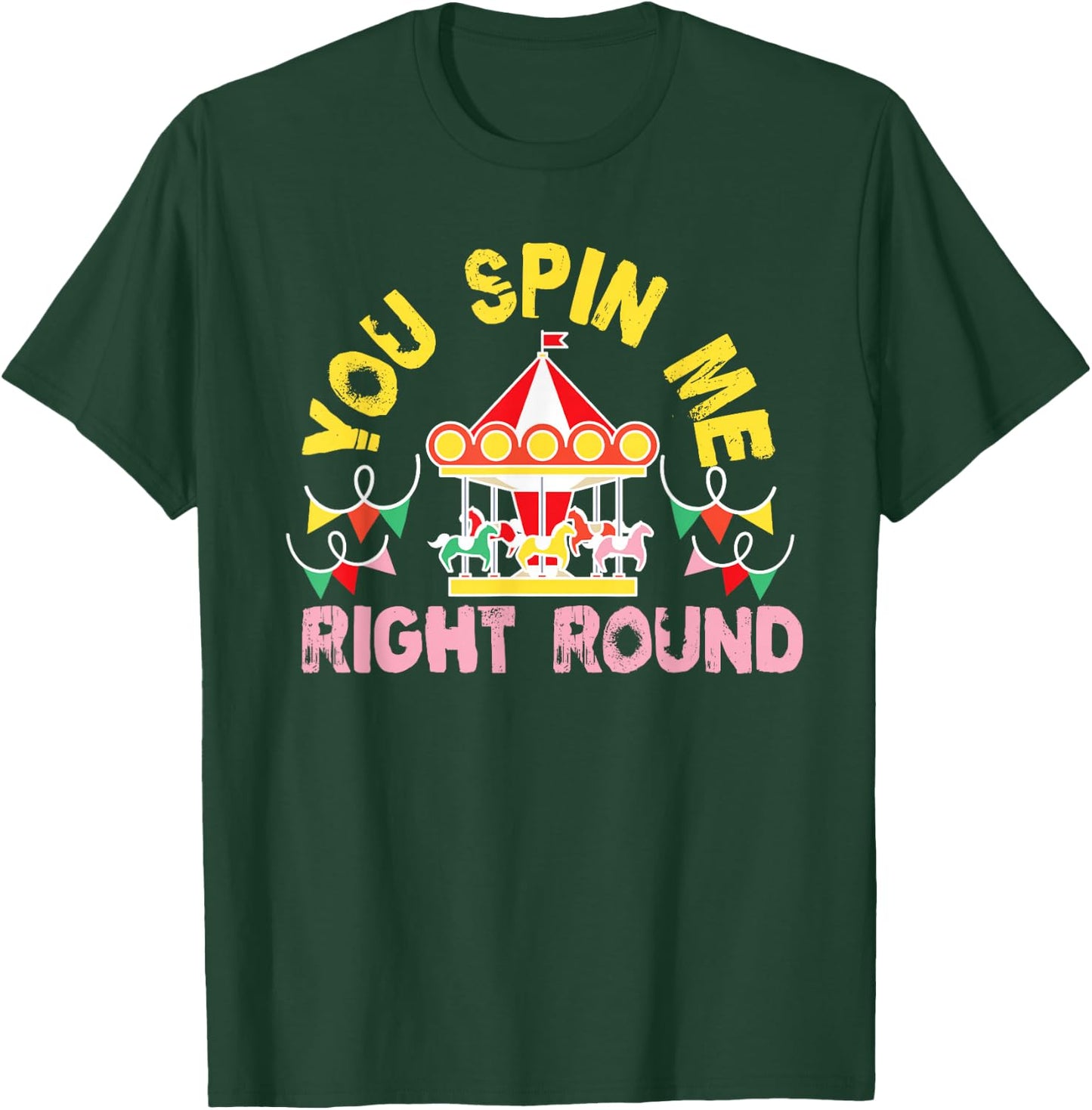 Cute Carousel Horse Merry-Go-Round for Girls T-Shirt - T-Shirt | Forest