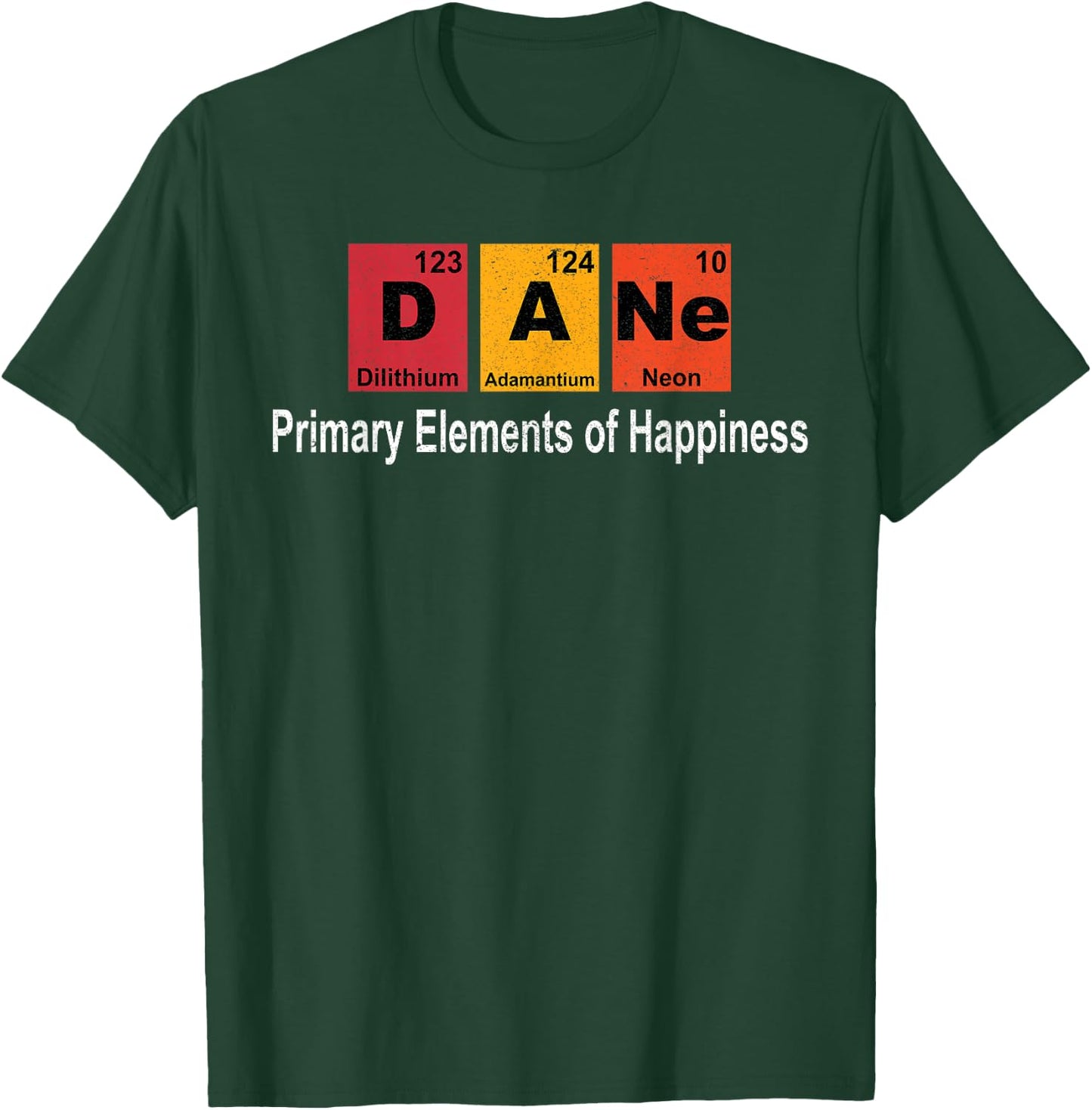 Vintage Great Dane Dog Science Funny Periodic Table Pet Gift T-Shirt - T-Shirt | Forest