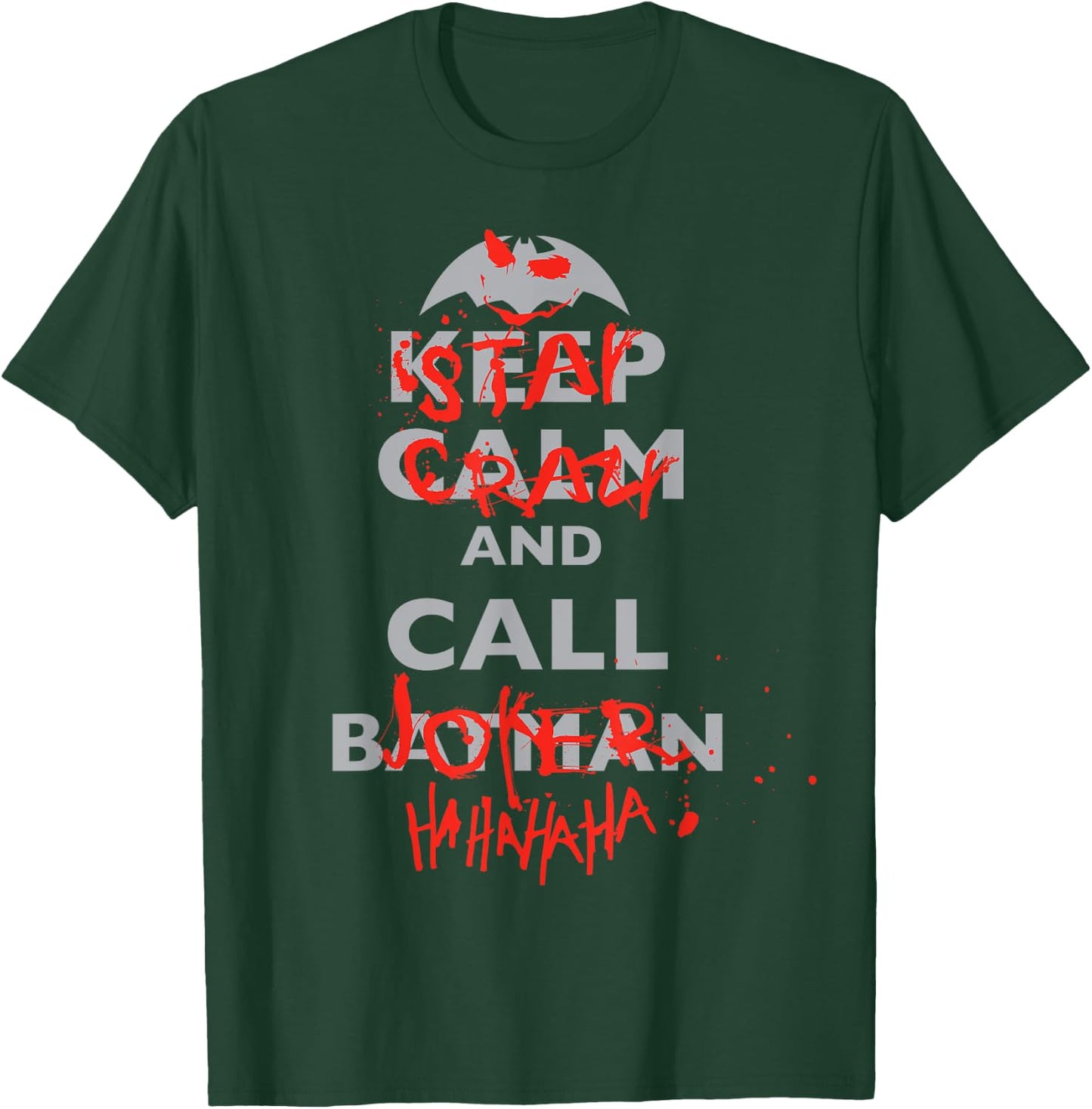 DC Joker Text Stay Crazy T-Shirt - T-Shirt | Forest