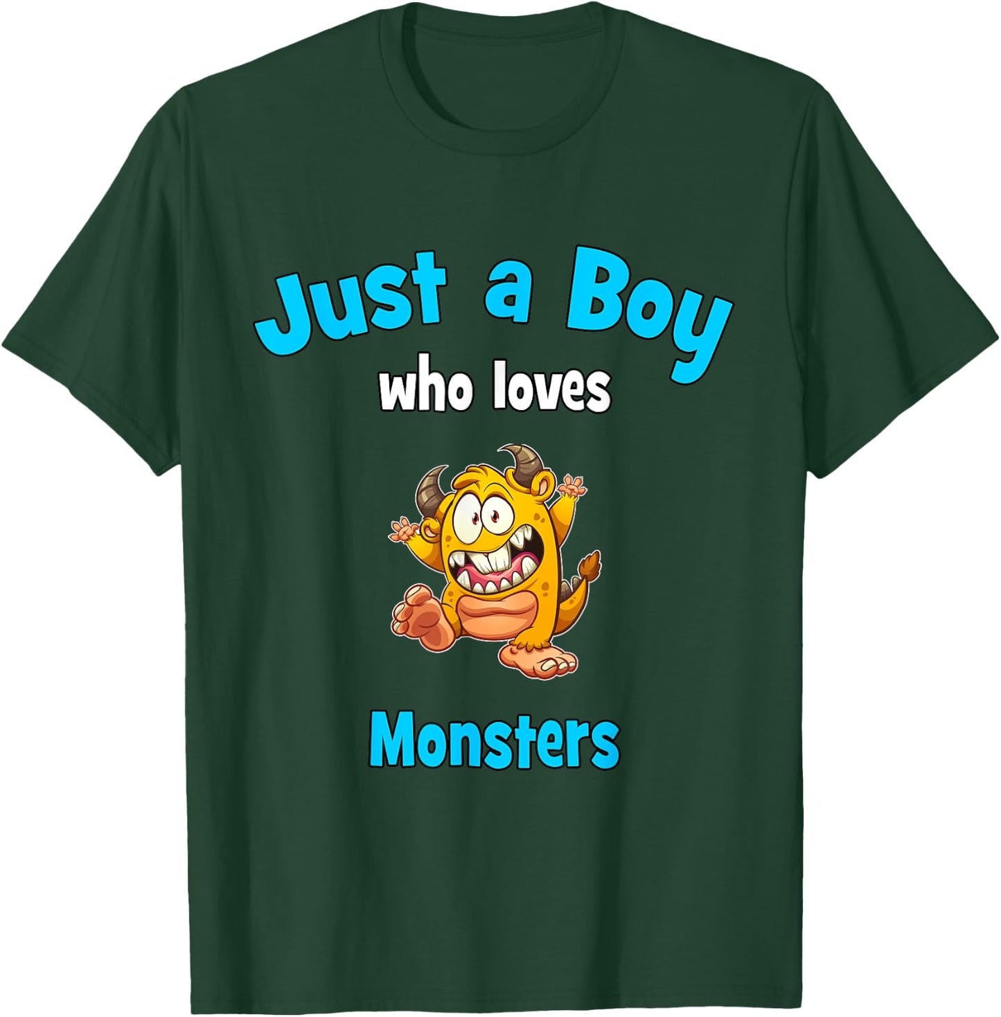 Boys Monster | Kids Monster T-Shirt - T-Shirt | Forest