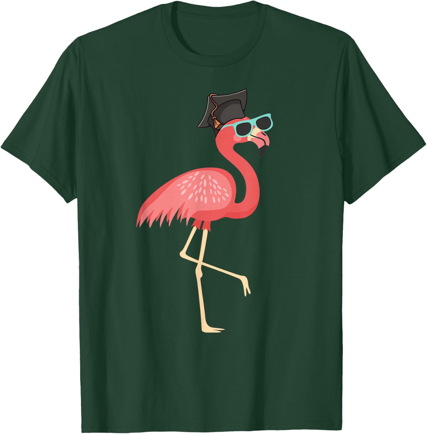 Cute Graduation 2023, Flamingo Grad 2023 Graduating Flamingo T-Shirt - T-Shirt | Forest