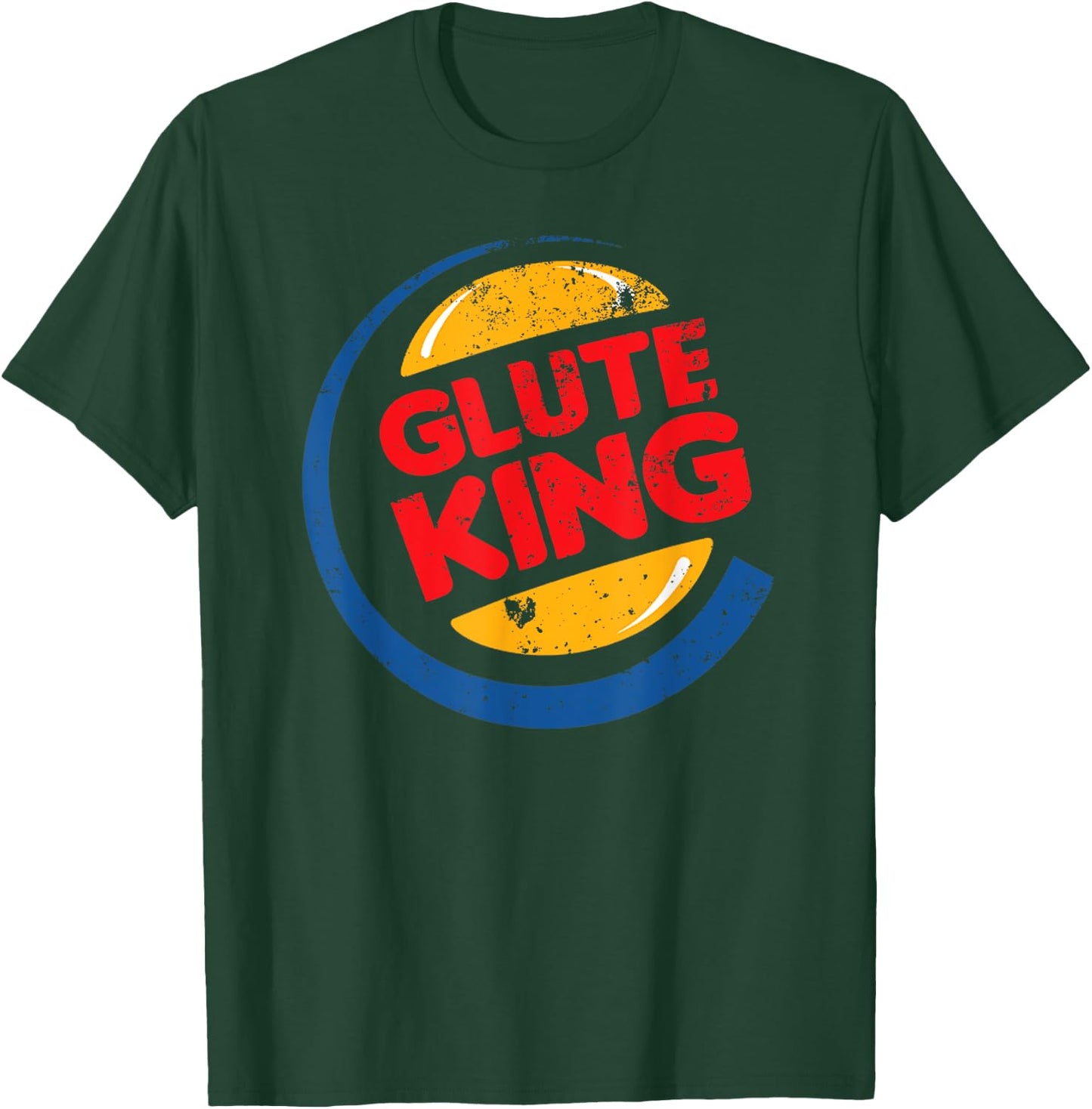 Glute King Funny Cheat Day Ass Meat Day T-Shirt - T-Shirt | Forest