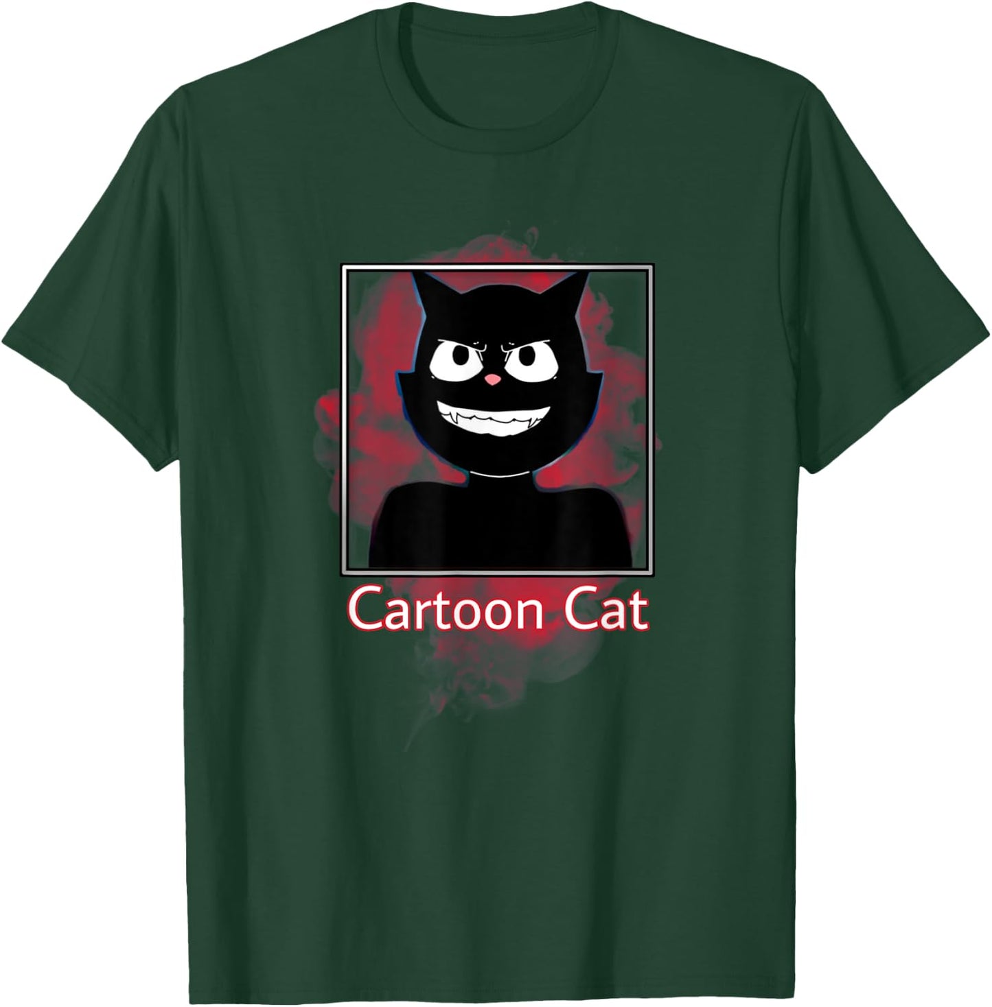 We all love to escape from Cartoon Cat, Are You Afraid T-Shirt - T-Shirt | Forest