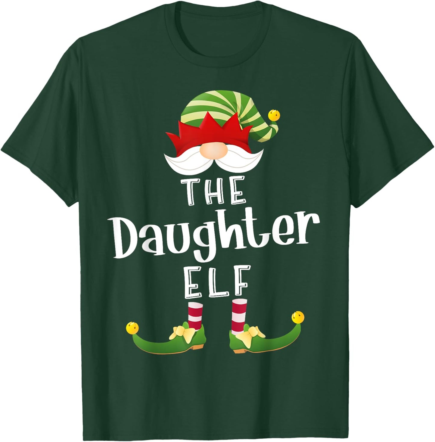 Daughter Elf Group Christmas Funny Pajama Party T-Shirt - T-Shirt | Forest