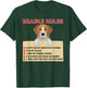 Beagle Rules For Owner - Funny Beagle Dog Lover Pet Owner Men Women Kids T-Shirt - T-Shirt | Forest