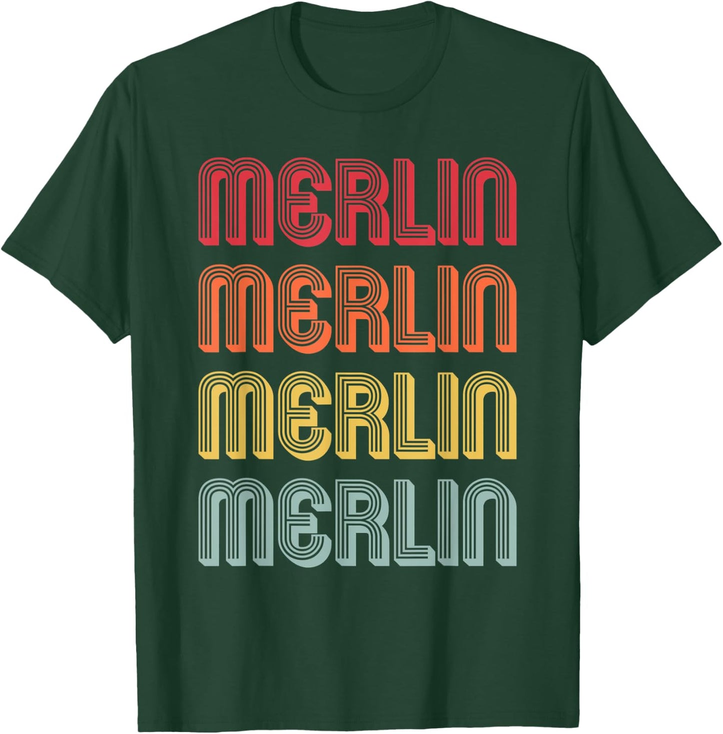 MERLIN Gift Name Personalized Funny Retro Vintage Birthday T-Shirt - T-Shirt | Forest