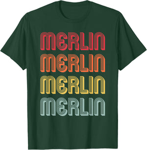 MERLIN Gift Name Personalized Funny Retro Vintage Birthday T-Shirt - T-Shirt | Forest