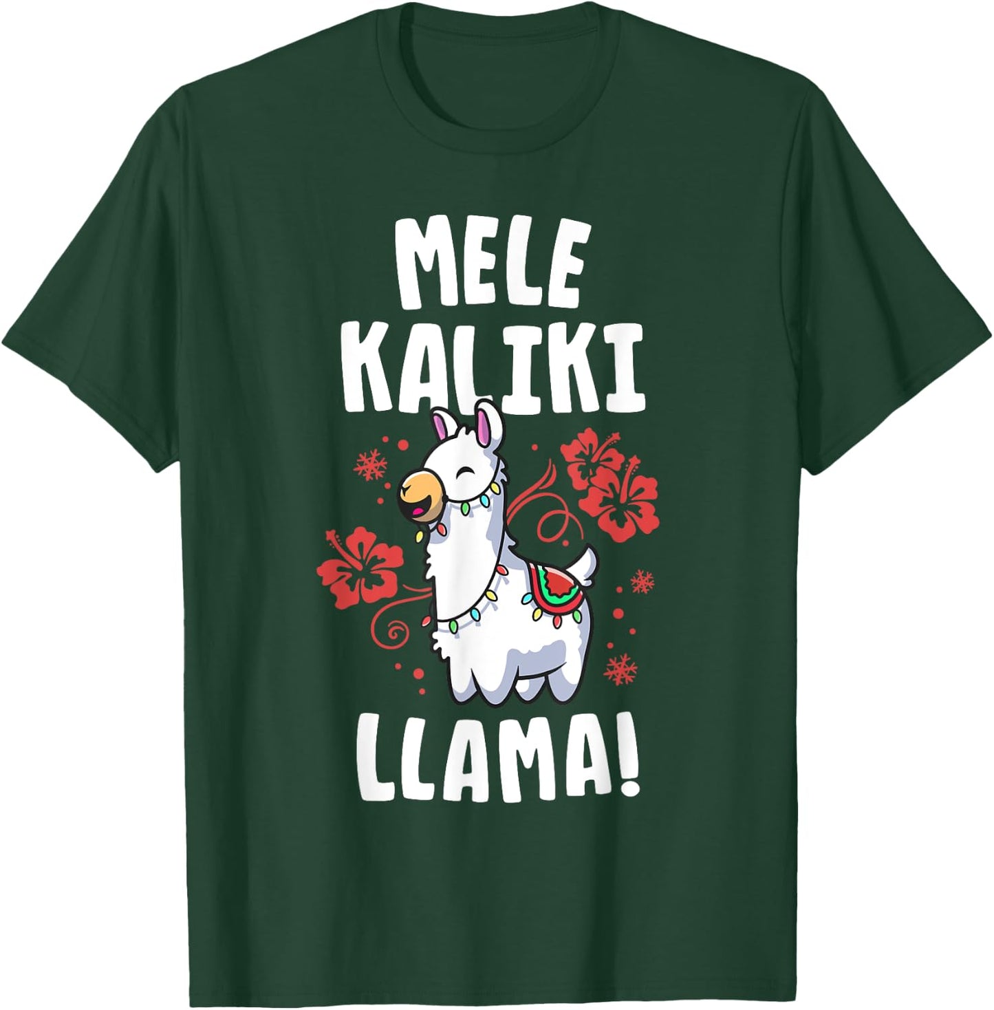 Mele Kalikimaka Shirt Hawaiian Xmas Christmas T-Shirt - T-Shirt | Forest