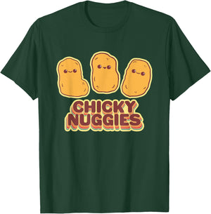 Chicky Nuggies Cute Retro Kawaii Chicken Nuggets Nuggs Meme T-Shirt - T-Shirt | Forest