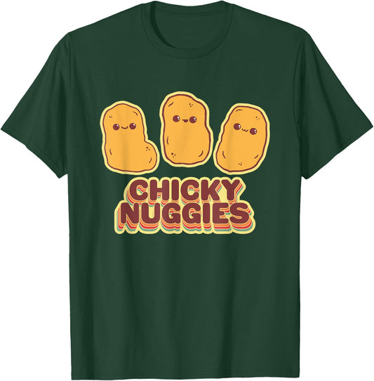 Chicky Nuggies Cute Retro Kawaii Chicken Nuggets Nuggs Meme T-Shirt - T-Shirt | Forest