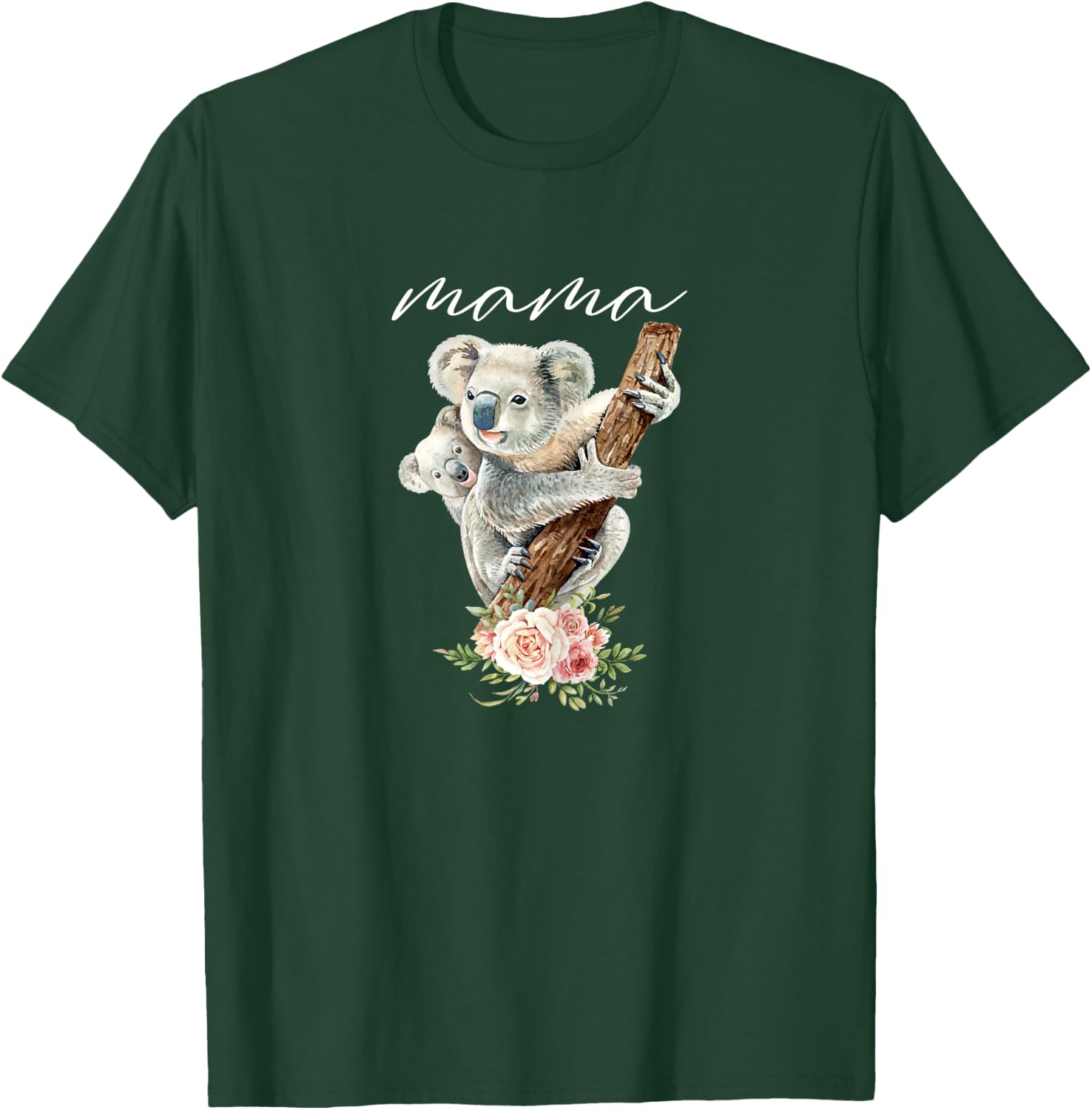 Mama Koala Shirt New Mom Koala Bear Mommy Gift Mother T-Shirt - T-Shirt | Forest