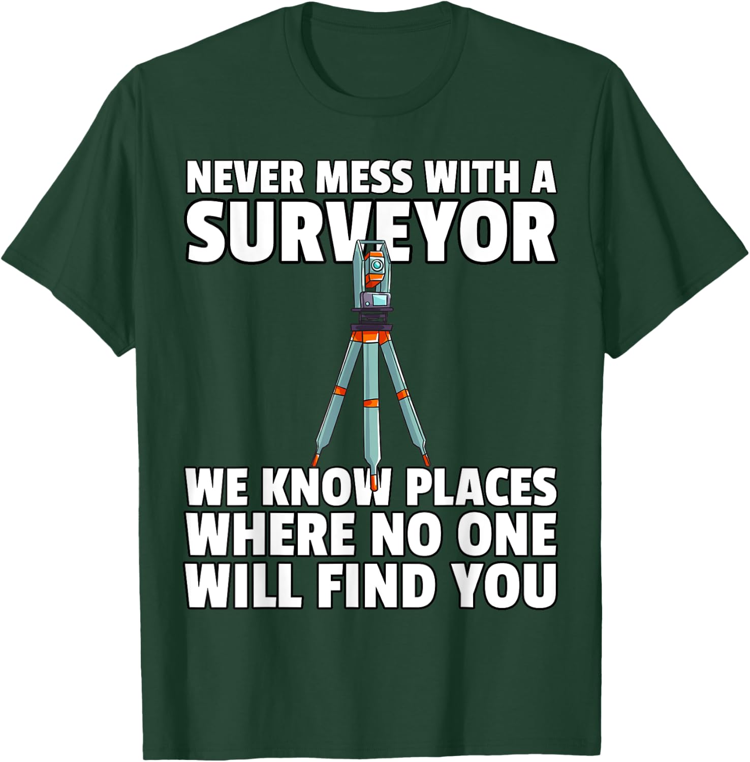 Land Recorder Technician Gift Cartogropher Surveyor T-Shirt - T-Shirt | Forest