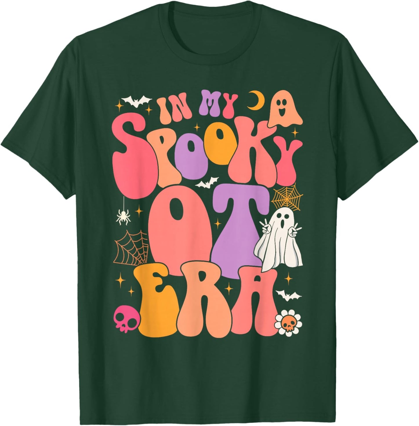 Halloween Groovy In My Spooky OT Era Occupational Therapy T-Shirt - T-Shirt | Forest