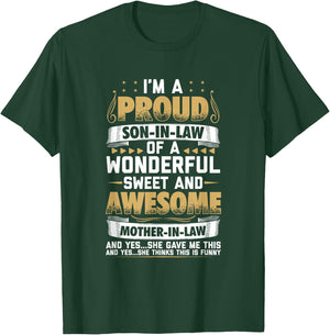 Funny Son in Law from Mother in Law T-Shirt - T-Shirt | Forest